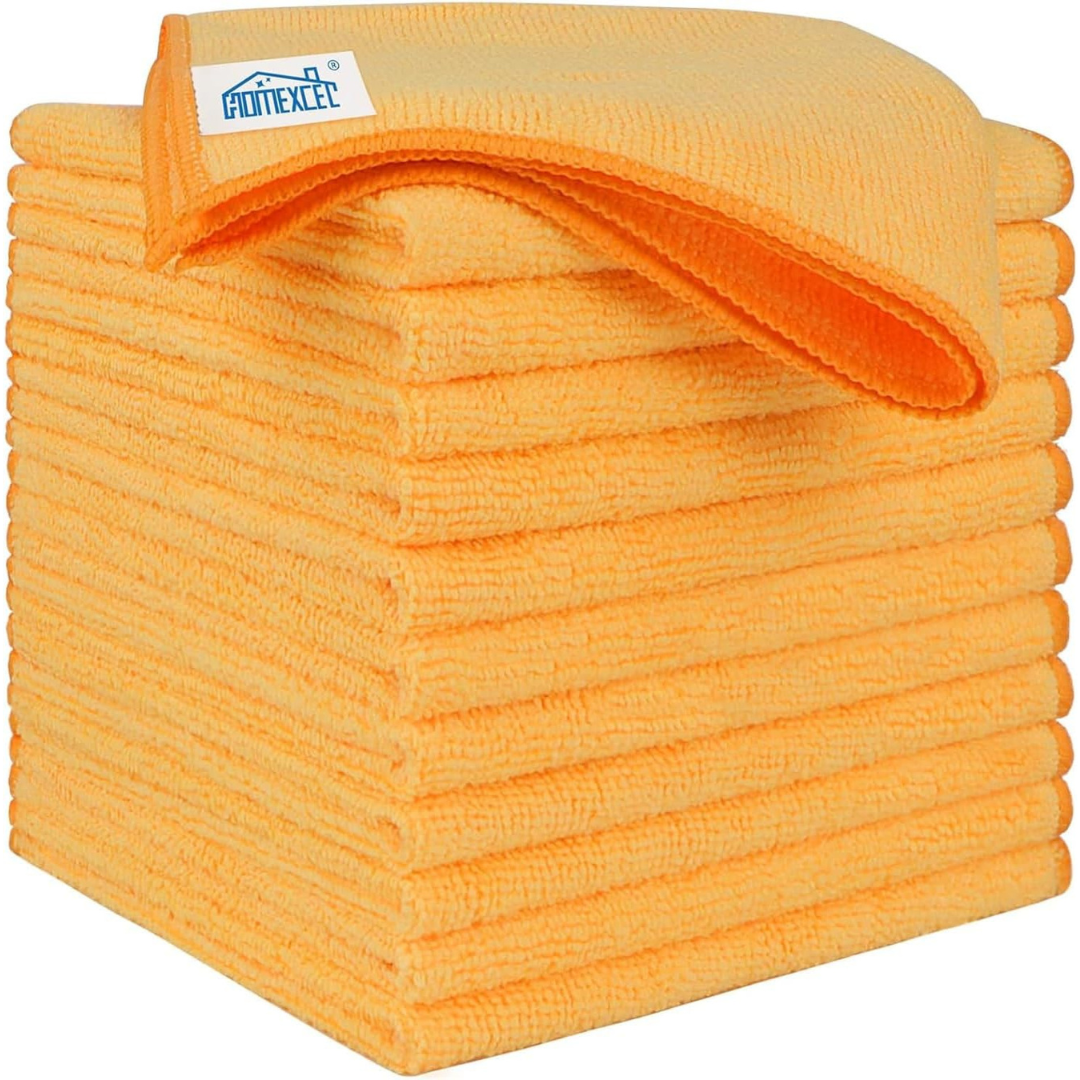 12-Pack Homexcel Microfiber Car Cleaning Cloths