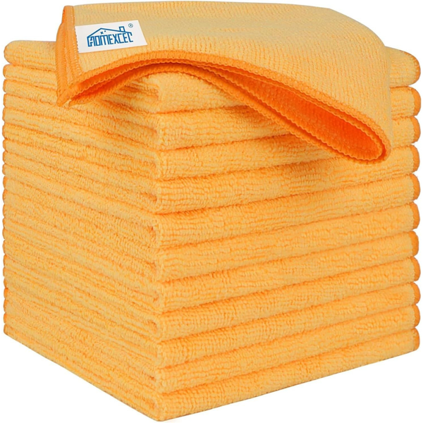 12-Pack Homexcel Microfiber Car Cleaning Cloths
