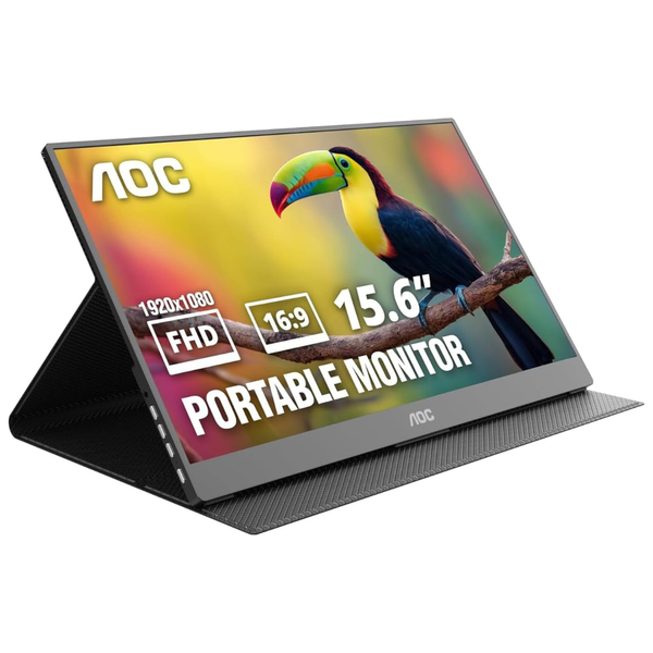 15.6" AOC 16T20 1080p FHD IPS Portable Monitor w/ Smart Cover