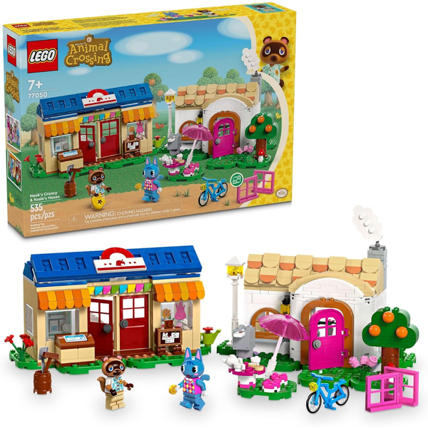 535-Piece LEGO Crossing Nooks Cranny & Rosies House Building Set (77050)