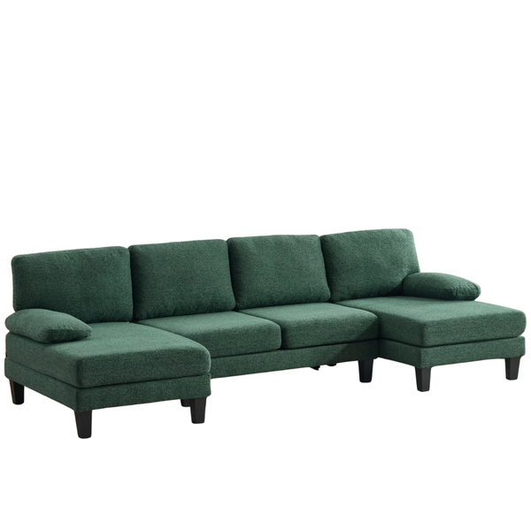 4-Seater U-Shaped Sectional Sofa Set with Chaise