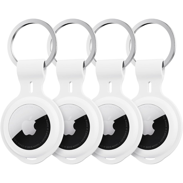 4-Pack Apple Air Tag Holder Case Keychain (Various)