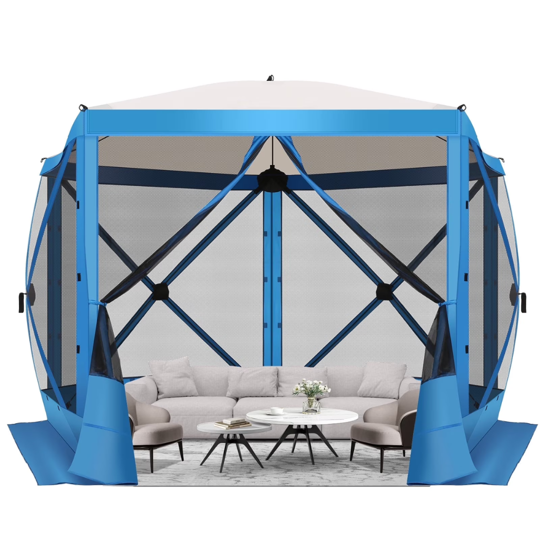 10ft x 10ft Pop Up Gazebo Screen House Tent