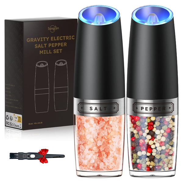 Gravity Electric Salt And Pepper Grinder Set