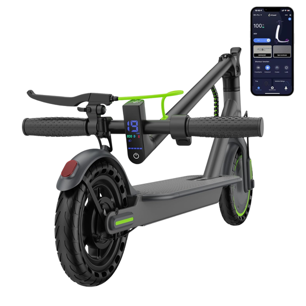 Electric Foldable 8.5" Solid Tires Scooter W/ 22 Miles Long Range