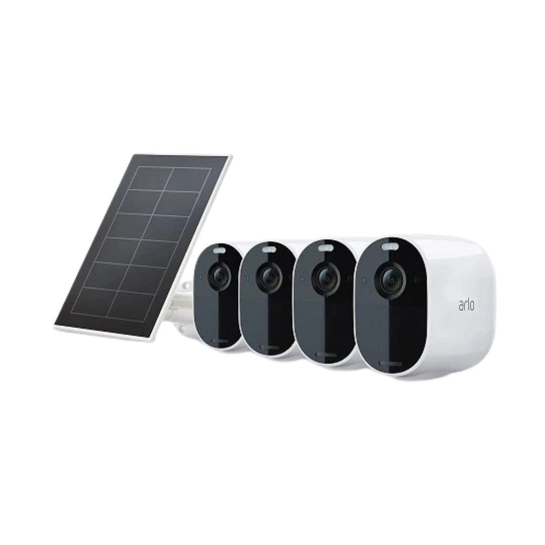 4-Pack Arlo Essential Spotlight Cameras With Solar Panel [Open Box]