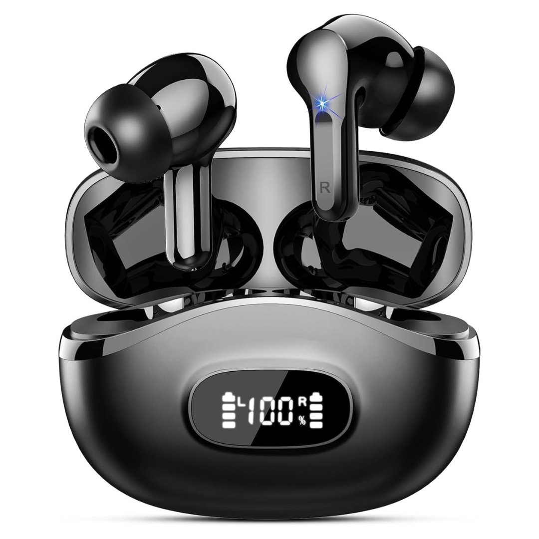 IP7 Waterproof Bluetooth 5.4 HiFi Stereo Ear Buds W/ 4 Mics