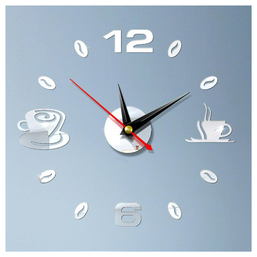 Large Frameless Wall Clock