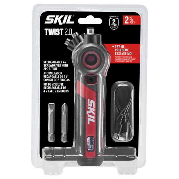 Skil Twist 2.0 Rechargeable 4V Screwdriver W/ Battery & Charger