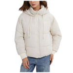 Women's Quilted Warm Crop Hooded Puffer Jacket
