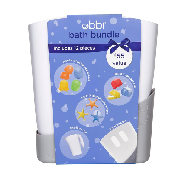 Ubbi Baby Bath Toy And Drying Bin Set