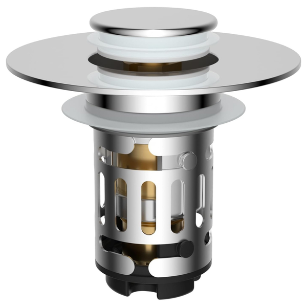 Hibbent 3-in-1 Sink Drain Strainer With Hair Catcher