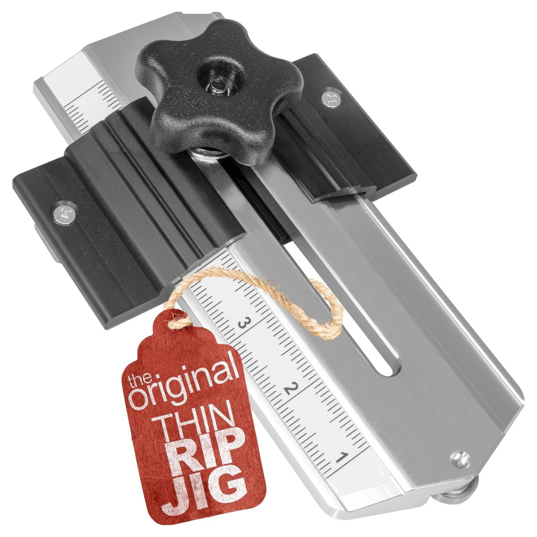 Peachtree Woodworking Supply Thin Rip Table Saw Jig W/ 3/4" x 3/8" Miter Slots