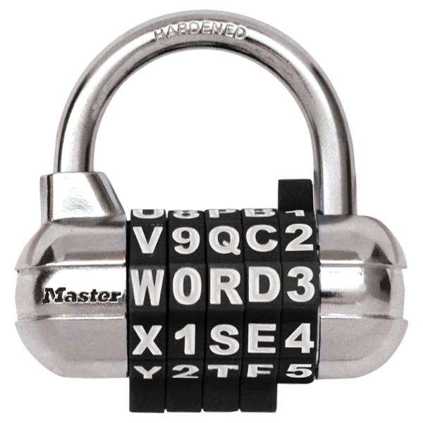 Master Lock Padlock, Set Your Own Word Combination Lock