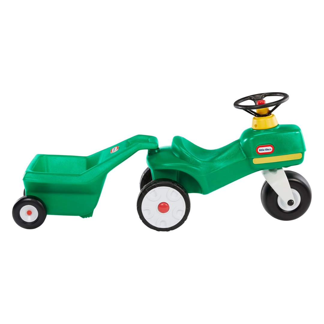 Little Tikes Tractor & Cart, Foot-To-Floor Ride-On