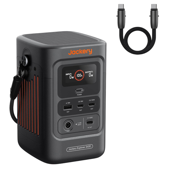 Jackery Explorer 240D 256Wh LiFePO4 Portable Power Station