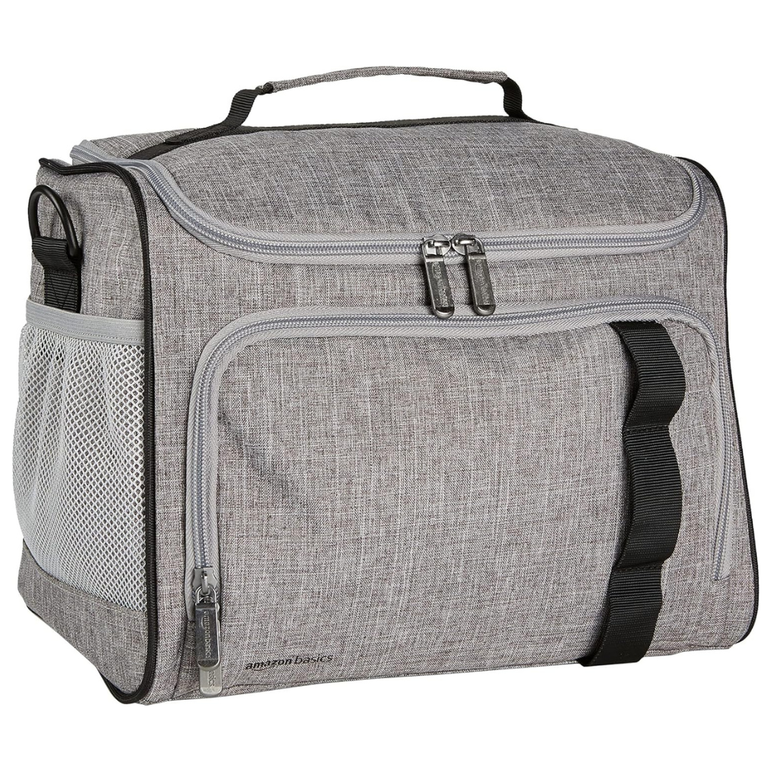 Amazon Basics Leakproof Reusable Portable Soft Insulated Cooler Lunch Bag