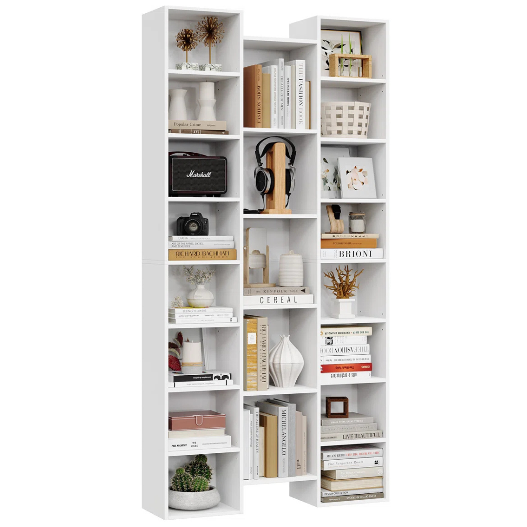 Wade Logan Beetner 71.3'' H 8-Tier Cube Bookcase