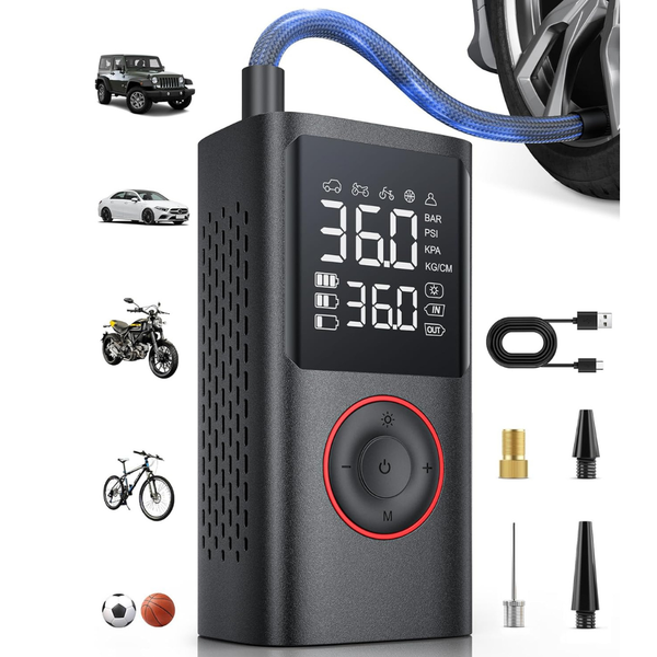 Powools Portable 150PSI Cordless Air Compressor & Tire Inflator