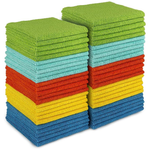 50-Pack AIDEA Microfiber Cleaning Cloths (12" x 12")