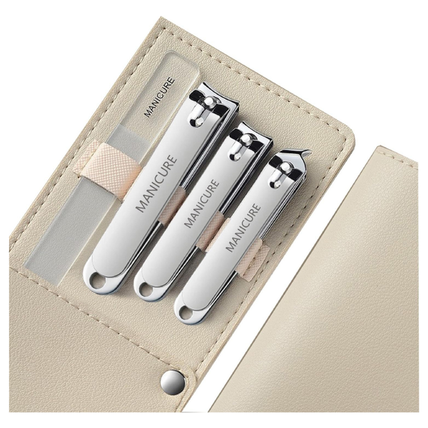 4-Piece Heavy-Duty Nail Clippers Set With Case