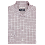 Traveler Collection Slim Fit Spread Collar Glen Plaid Dress Shirt