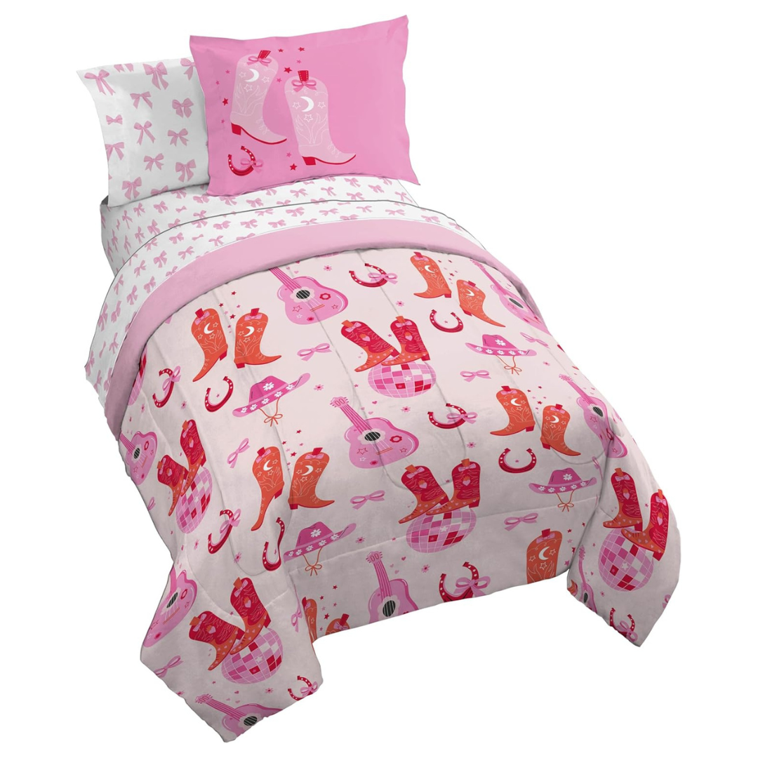 7-Piece Kids Soft Cozy Comforter Set Includes Sheets & Pillow Covers