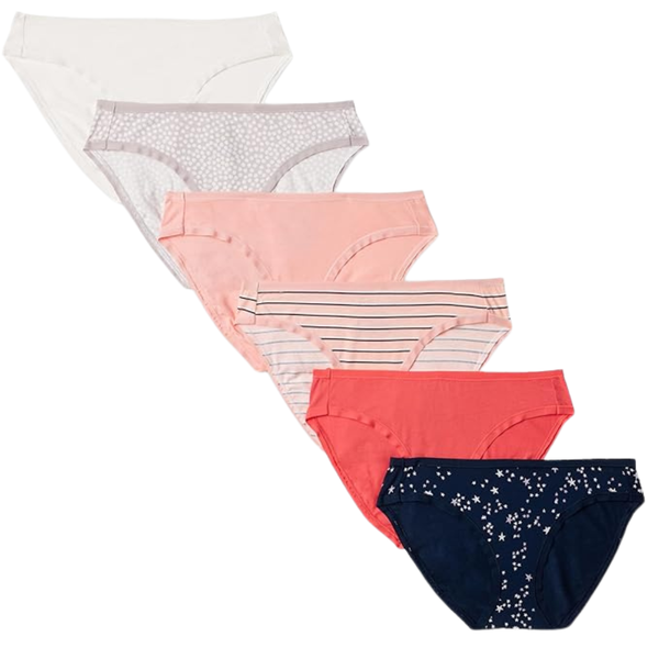 6-Pack Amazon Essentials Women's Cotton Underwear (X-Small)