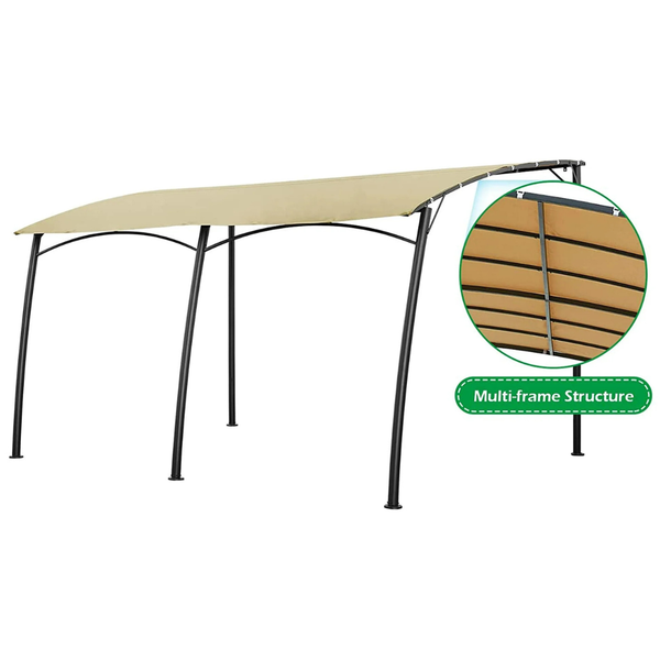 Aecojoy 13ft x 10ft Outdoor Wall Mounted Gazebo