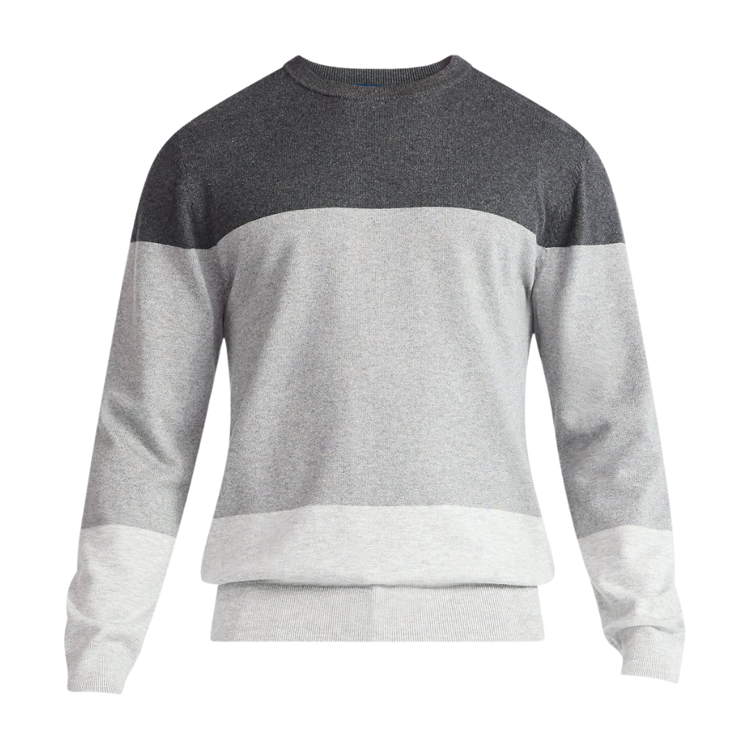 George Men's And Big Men's Colorblock Crewneck Sweater