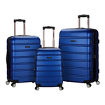 3-Piece Rockland Expandable Spinner Wheel Luggage (20"/24"/28")