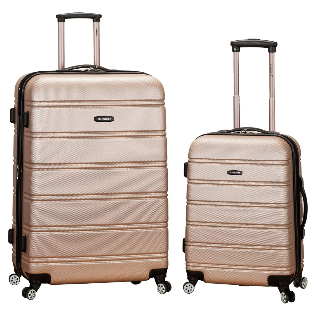 2-Piece Rockland Melbourne Hardside Spinner Wheel Luggage (20"/28")