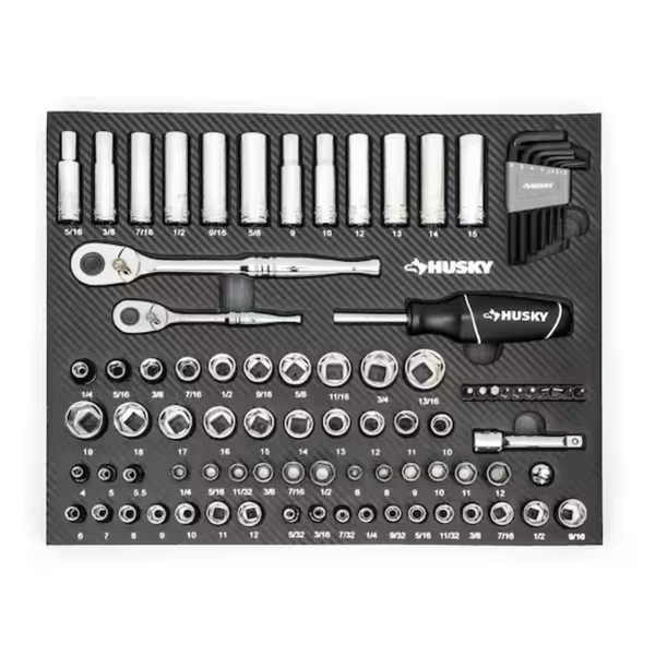 94-Piece Husky Mechanics Tool Set In EVA Foam