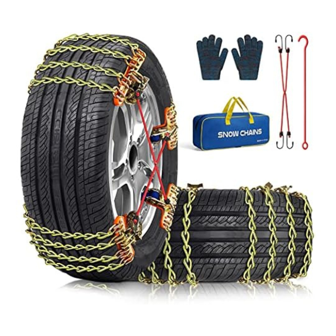 8-Pack Pltmiv Adjustable Thickening Tire Snow Chains