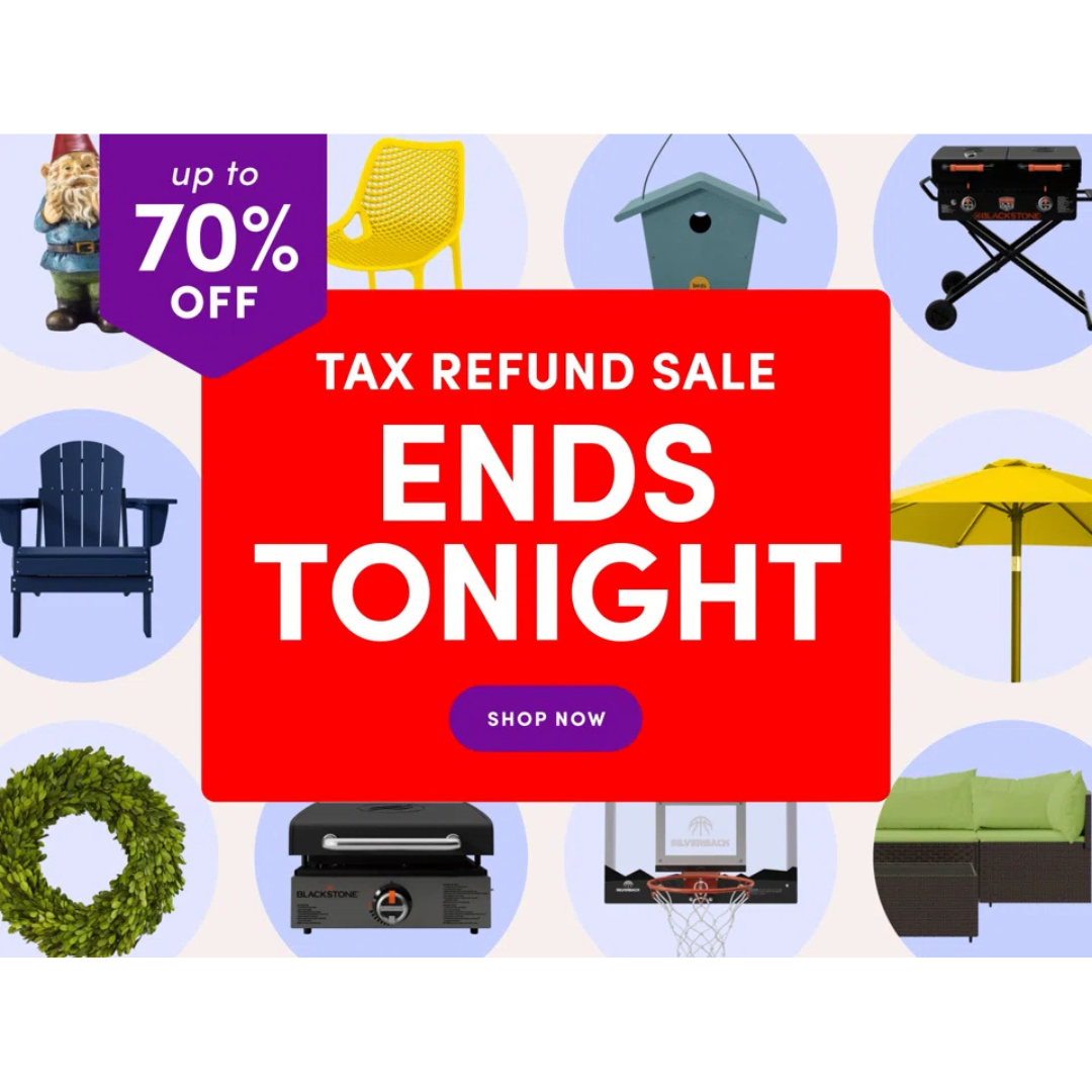Tax Refund Sale: Up To 70% Off On Everything At Wayfair