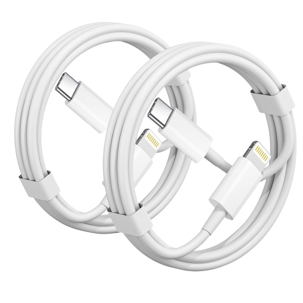 2-Pack 3-Ft Apple MFi Certified USB-C To Lightning Cable