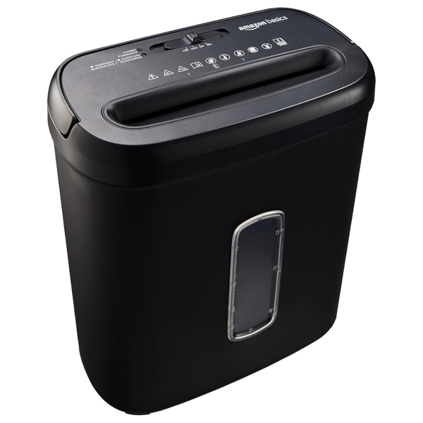 Amazon Basics 8-Sheet Cross Cut Paper And Credit Card Shredder