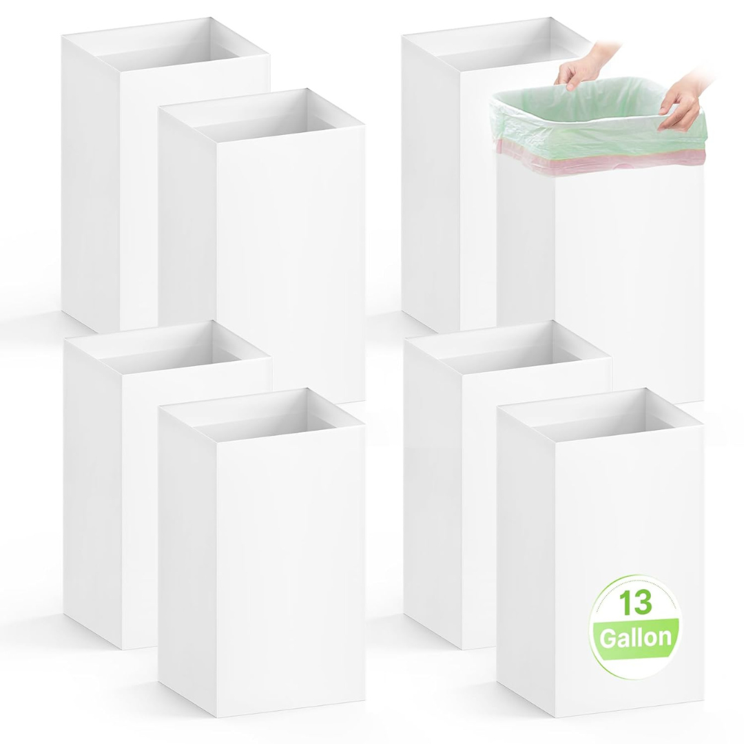 8 Pack Extra Large Disposable Trash Cans