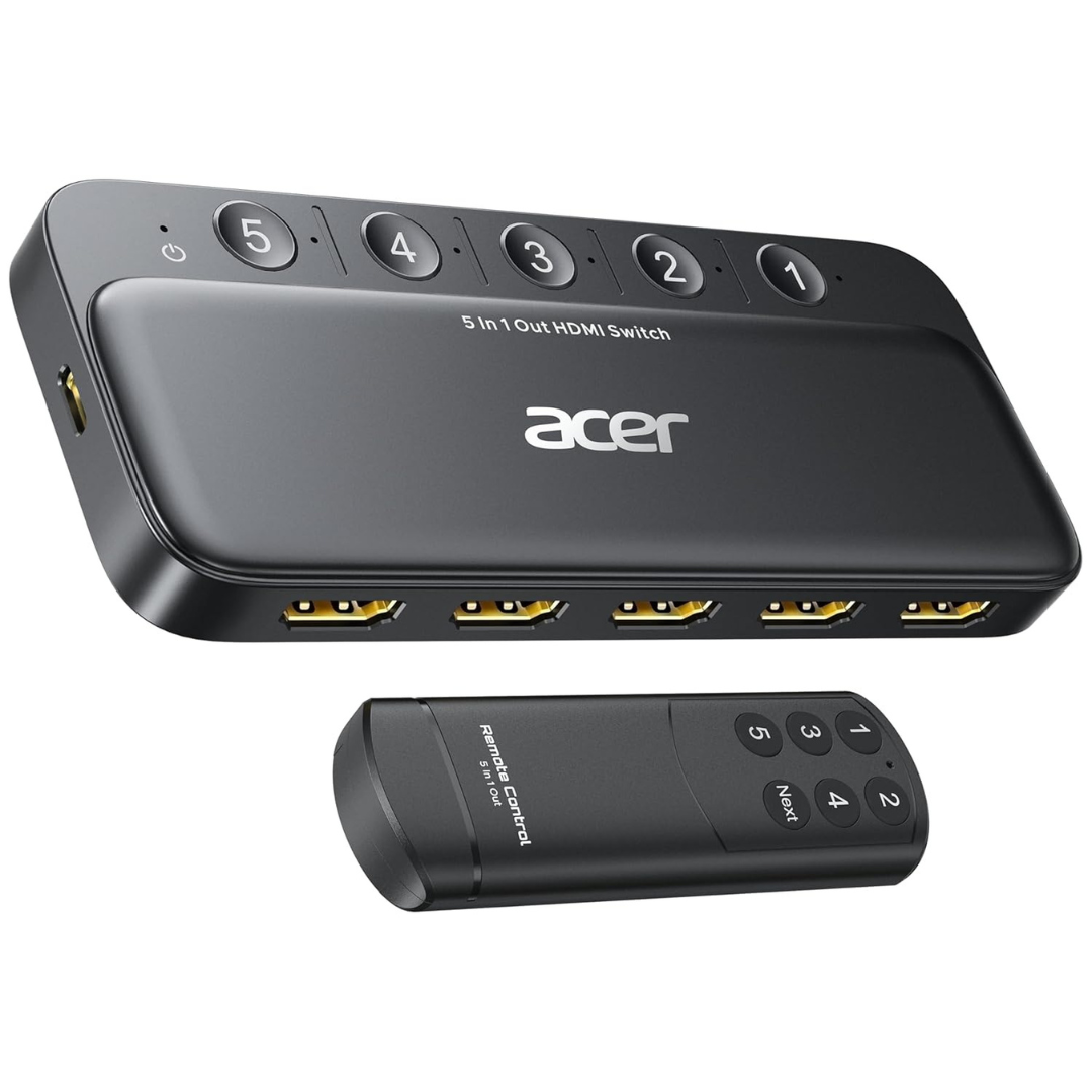 Acer 5-in-1 4K 60Hz HDMI 2.0 Switcher With Remote