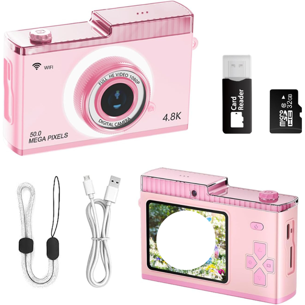 40MP & 4K HD Kids Digital Camera With 32GB TF Card
