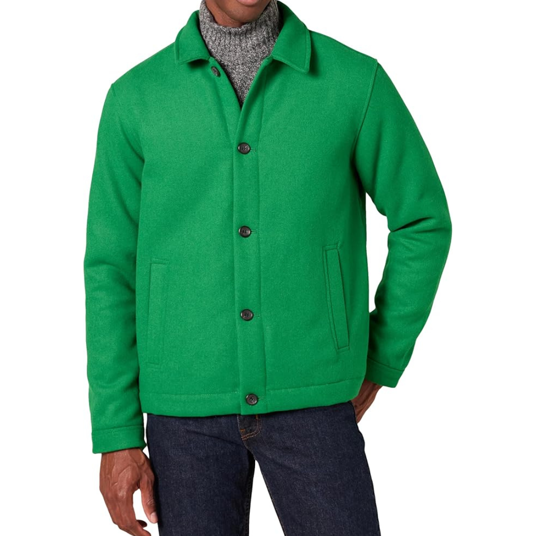 Amazon Essentials Men's Wool Blend Bomber Jacket