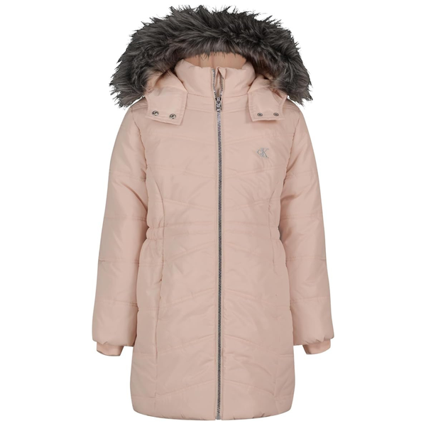 Calvin Klein Girls' Hooded Winter Puffer Jacket