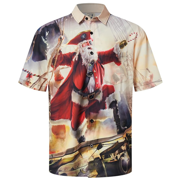 Men's Short Sleeves Coconut Printed Hawaiian Shirt