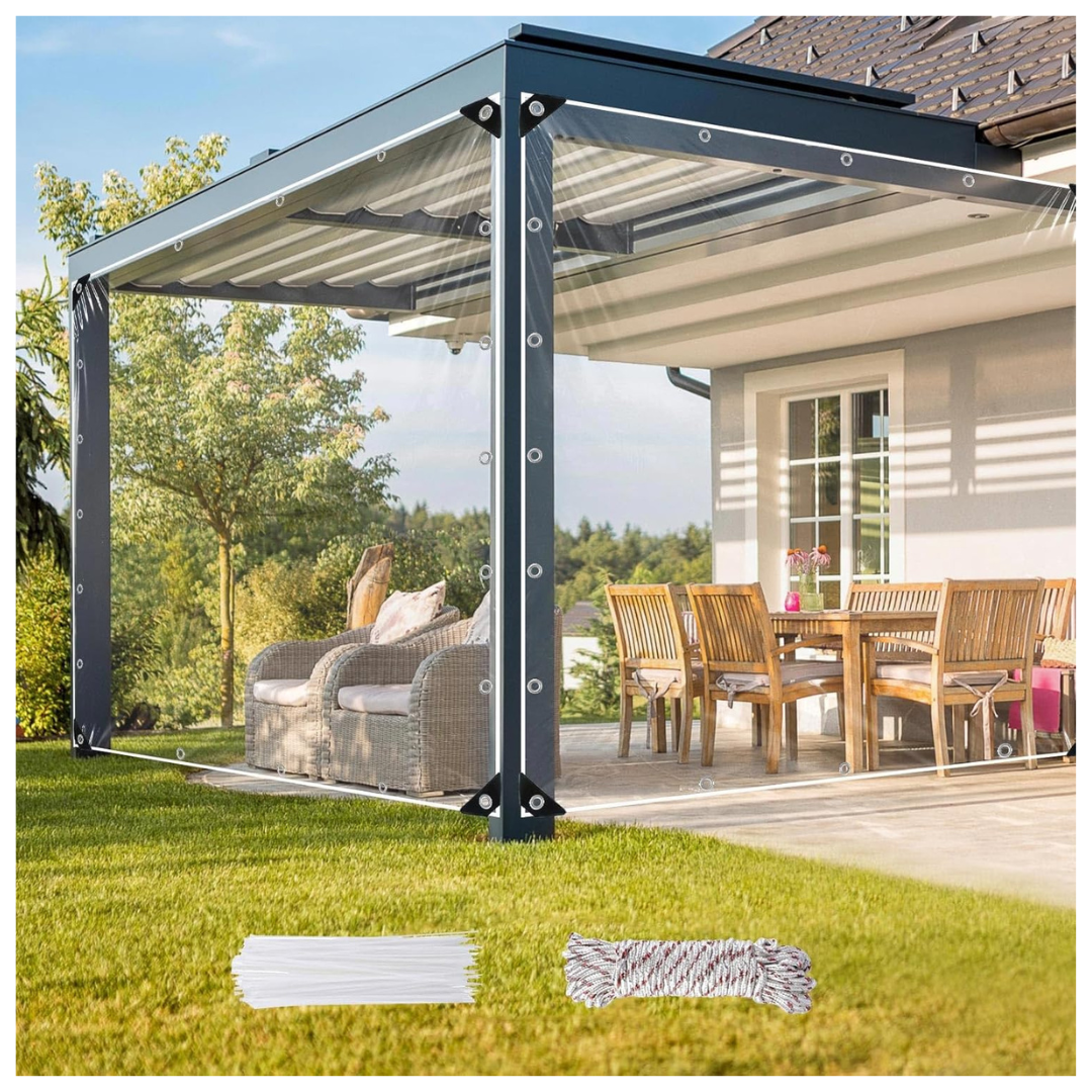 Heavy Duty Windproof Waterproof Clear Tarps