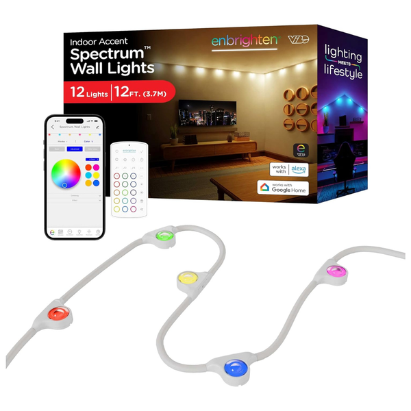 12ft Vibe Smart LED Indoor Downlights Color Changing Accent Lights