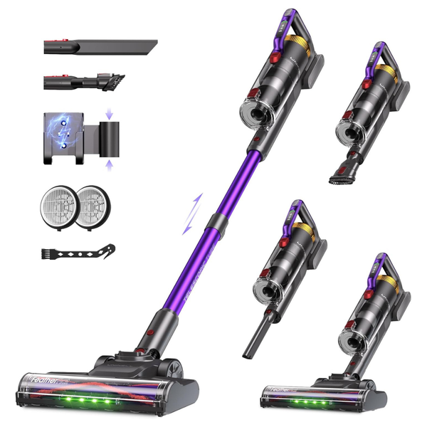 UV2 Cordless 48000Pa/550W Lightweight Stick Vacuum Cleaners