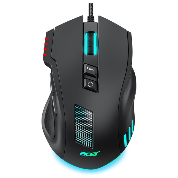 Acer 12,800 DPI RGB Ergonomic Wired Gaming Mouse