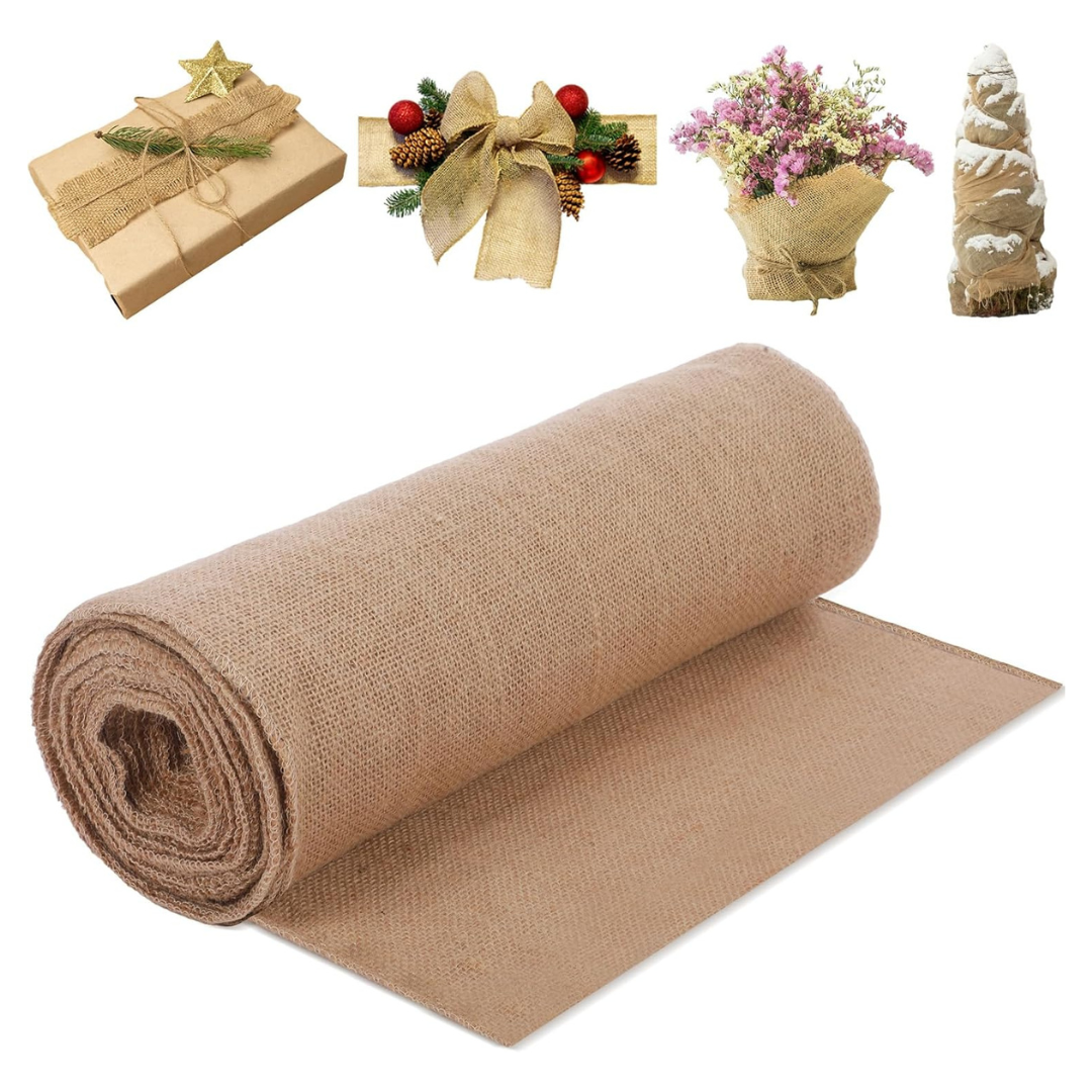 Tranqun 15.7" x 40ft Burlap Tree Wrap Roll