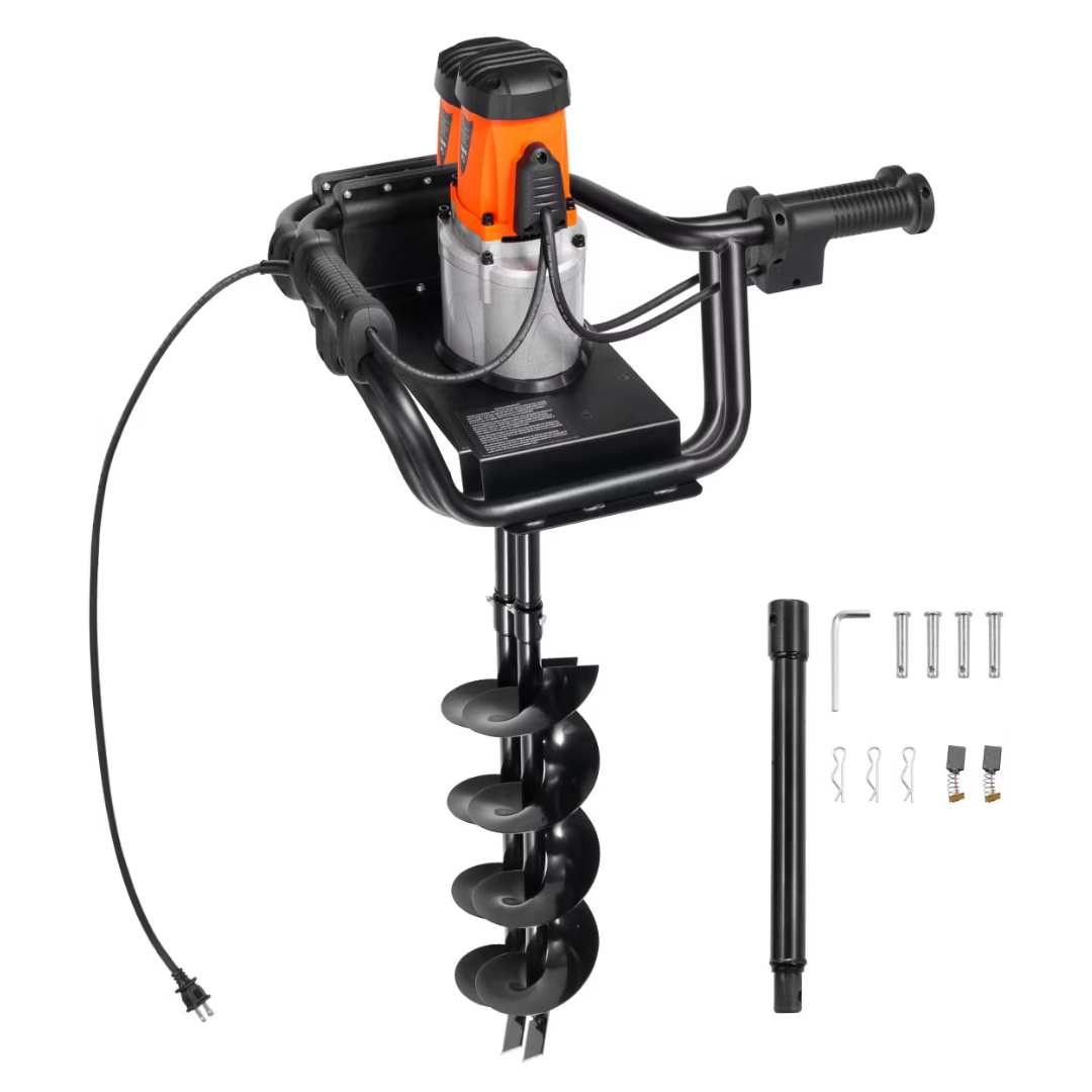 Vevor 5.71" 1500W 140 RPM Electric Post Hole Digger