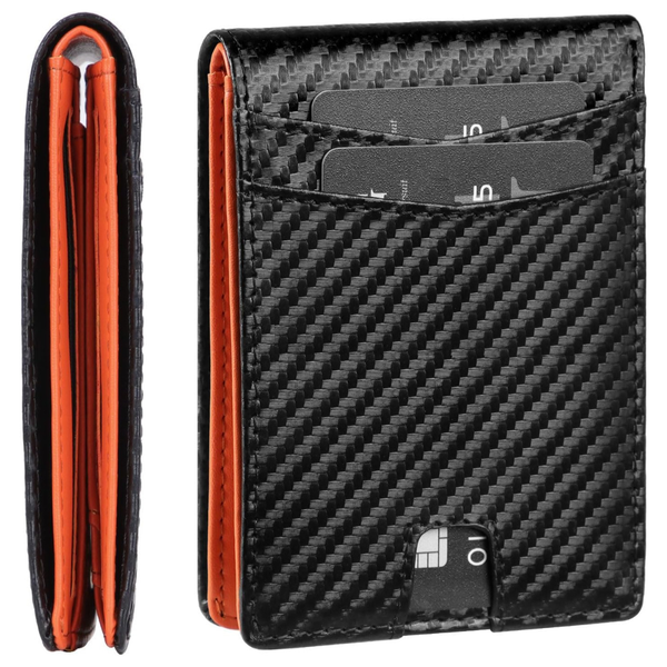 GSG Men's Leather RFID Blocking Bifold Wallet